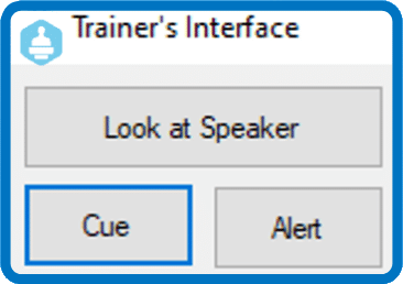 Cuing in trainer's interface