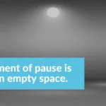 pausing